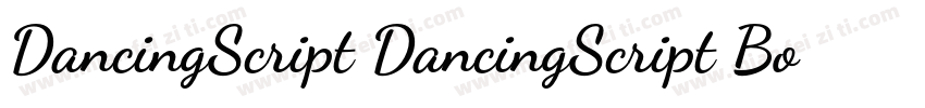 DancingScript DancingScript Bold字体转换